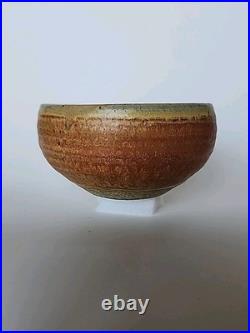 Karen Karnes Pottery Small Bowl 4 3/4 W 3 1/8 Tall Vintage