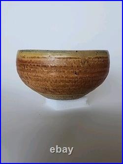 Karen Karnes Pottery Small Bowl 4 3/4 W 3 1/8 Tall Vintage
