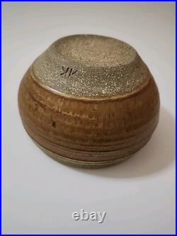 Karen Karnes Pottery Small Bowl 4 3/4 W 3 1/8 Tall Vintage
