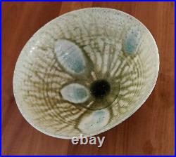 Ken Ferguson Art Pottery Drip Glazed 8-1/2 Flower Petals Bowl Stamped F