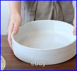 Korean Meal bowl 12P Set for 2 People Handmade Pottery Ash Glaze Finish