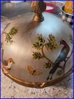 LARGE VINTAGE / ANTIQUE COVERED BOWL/Gorgeous, Near Perfect Cond
