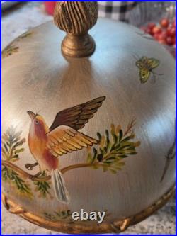 LARGE VINTAGE / ANTIQUE COVERED BOWL/Gorgeous, Near Perfect Cond