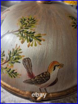 LARGE VINTAGE / ANTIQUE COVERED BOWL/Gorgeous, Near Perfect Cond