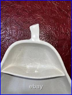 LARGE VINTAGE PEAR SHAPED DIVIDED DISH BOWL USA ART POTTERY 13 Long