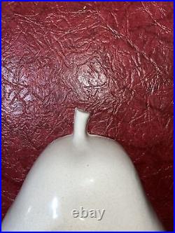 LARGE VINTAGE PEAR SHAPED DIVIDED DISH BOWL USA ART POTTERY 13 Long