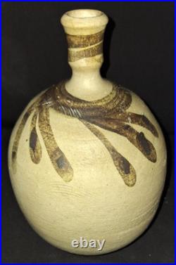 LARGE VTG MCM POTTERY SHACK LAGUNA BEACH SIGNED 9.25 STONEWARE VASE 1960s