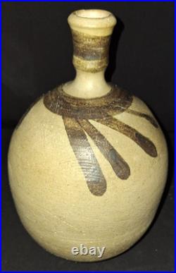 LARGE VTG MCM POTTERY SHACK LAGUNA BEACH SIGNED 9.25 STONEWARE VASE 1960s