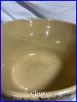 LG 14 RR Ransbottom Mixing Bowl Blue Spongeware EXC Condition Roseville Pottery