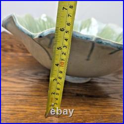 Large 15 Pottery Bowl Green Vintage Made in USA Zion Natl Park Salad Stamped