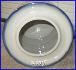 Large 6.25 Qt. Polish Pottery Fermenting Crock Pot Unikat Hanging Floral Pattern