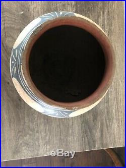 Large 9 Vintage Santo Domingo Pueblo Indian Pottery Bowl Vase Clsc Desgn
