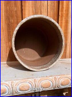 Large GAINEY Ceramics California Pottery AC-10 Brown Planter Cylinder Pot MCM