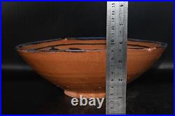 Large Intact Ancient Central Asian Islamic Khorasan Glazed Ceramic pottery Bowl