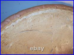 Large Unusual Vintage Mid-Century Studio Pottery Centerpiece Punch Bowl