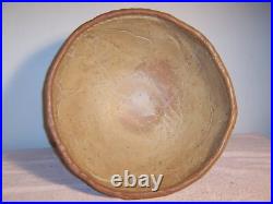 Large Unusual Vintage Mid-Century Studio Pottery Centerpiece Punch Bowl