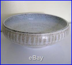 Large Vintage ROBERT MAXWELL bowl, California studio pottery midCentury