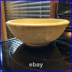 Large Vintage Studio Pottery Bowl Rustic Stoneware 9.5 Heavy Signed