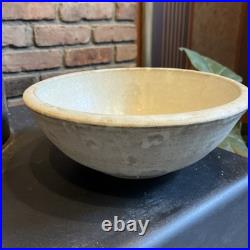 Large Vintage Studio Pottery Bowl Rustic Stoneware 9.5 Heavy Signed