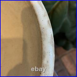 Large Vintage Studio Pottery Bowl Rustic Stoneware 9.5 Heavy Signed