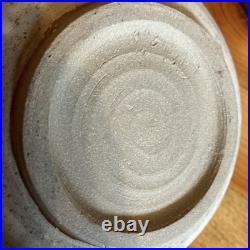 Large Vintage Studio Pottery Bowl Rustic Stoneware 9.5 Heavy Signed