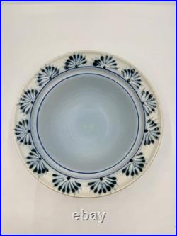 Lee Davis Studios Pottery Large Serving Dish / Bowl Lidded Blueberries Signed