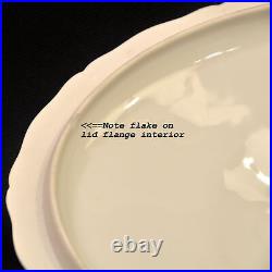Limoges Theodore Haviland Soup Tureen Blank #303 Scroll Handles Gold 1903-1925