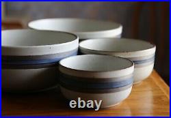 Lot of 4 OTAGIRI Japan HORIZON Stoneware 1 Cereal Bowl & 3 Serving Bowls Vintage