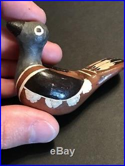 Lot of 4 Vintage Hopi Pottery Bowls & Figurines Bird Elva Nampeyo