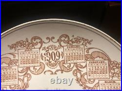Lot of 5 Antique & Vtg Plates 1885 W & Co Hanley Alaska 1909 Calendar Mother