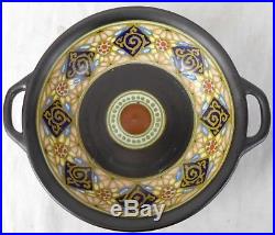 Lot of 7 Beautiful Vintage Gouda Pottery Bowl, Serving Dish, Vase & Plates