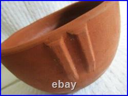 Lovely vintage Early California BAUER Redware INDIAN BOWL Planter POT #8