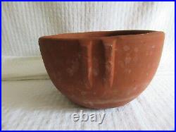 Lovely vintage Early California BAUER Redware INDIAN BOWL Planter POT #8