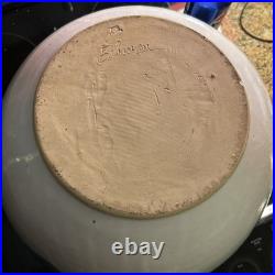 MASSIVE Vtg basin creek pottery patrick eckman pottery 16x8 Dough Bowl MUST SEE