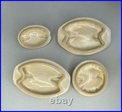 MCM Roseville Raymor Gray Stoneware Set of 4 Ben Seibel Casserole 155 156 157