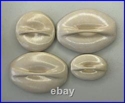 MCM Roseville Raymor Gray Stoneware Set of 4 Ben Seibel Casserole 155 156 157