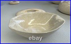 MCM Roseville Raymor Gray Stoneware Set of 4 Ben Seibel Casserole 155 156 157