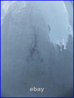 MEISSEN BOWL GRAPES & LEAVES EMBOSSED MARKED With CROSSED SWORDS 13.75 X 10