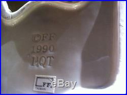 MINT Vintage1992 FITZ & FLOYD PANSY PARADE Bunny Pitcher, Creamer, Sugar Bowl