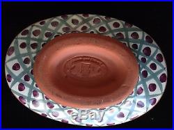 Mackenzie Childs Ceramic casserole Bowl Frog Flower Top Vintage 1994 KEUKENHOF