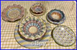 Mackenzie-Childs Lot of Vintage Dishes, Bowls, Plates, China, Pottery