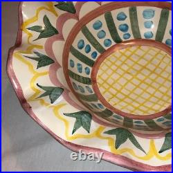 Mackenzie Childs Madison Pattern 14 Pottery Bowl Vintage Excellent Condition