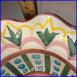 Mackenzie Childs Madison Pattern 14 Pottery Bowl Vintage Excellent Condition