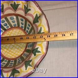 Mackenzie Childs Madison Pattern 14 Pottery Bowl Vintage Excellent Condition