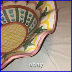 Mackenzie Childs Madison Pattern 14 Pottery Bowl Vintage Excellent Condition