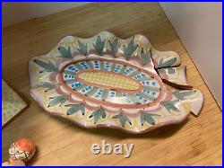 Mackenzie Childs POTTERY SHARDS DAMAGED PIECES GREAT FOR PROJECTS or REPAIR