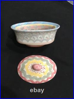 Mackenzie-Childs Stoke Gabriel Ceramic Chowder Lidded Bowl
