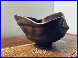 Makoto Yabe Modern Art Pottery Chawan / Tea Bowl in Metallic Glaze