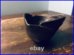 Makoto Yabe Modern Art Pottery Chawan / Tea Bowl in Metallic Glaze