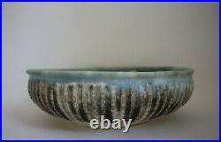 McCarty Jade Merigold Vtg Studio Pottery Mississippi Mud Large Bowl Nutmeg 13.5
